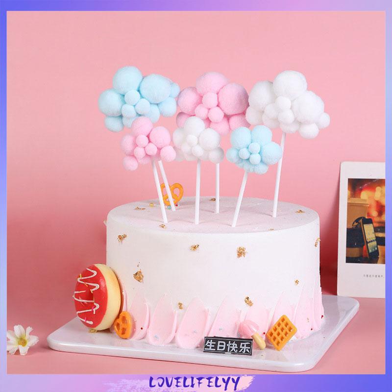 Topper Kue Awan & Balon Udara 3d Untuk Dekorasi -LOY