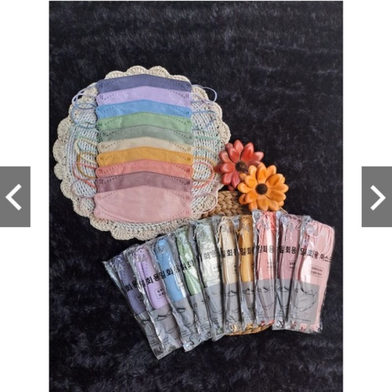 Masker KF94 KF 94 Y&amp;B MIX WARNA ISI 10 PCS MODEL KOREA 3D EVO TERLARIS!