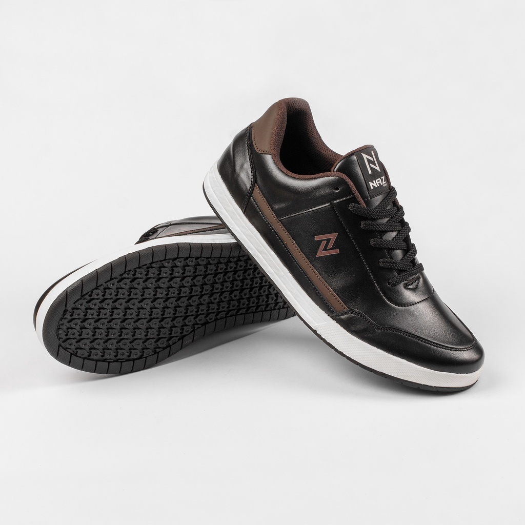 Nazreal Footwear - Sepatu Sneaker Kasual  Leonardo Black