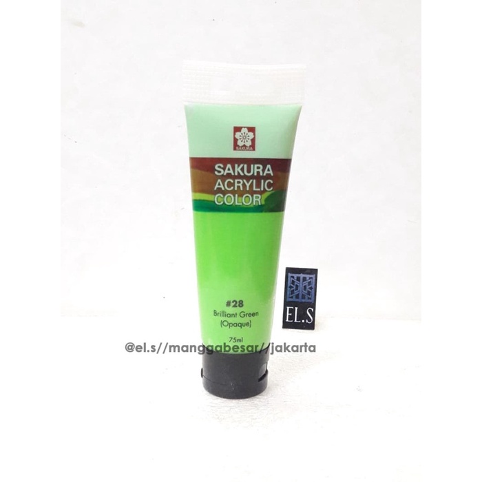 

Aman Sakura Acrylic Paint Brilliant Green ( Cat Acrylic ) Trendi