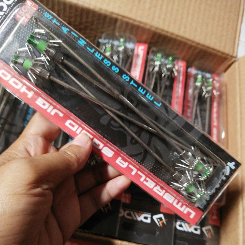 isi 2 pcs Pancing cumi umbrella DAIDO- umbrella squid jig hook - pancing cumi payung