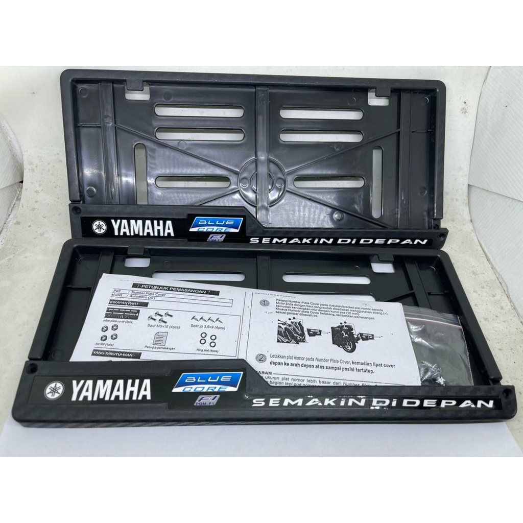 Dudukan / Cover Plat Nomor Motor Model Yamaha Maxi &amp; Yamaha Blue Core