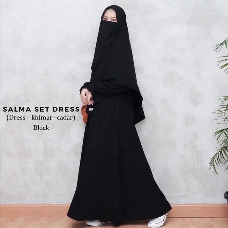 gamis syari+jilbab+cadar