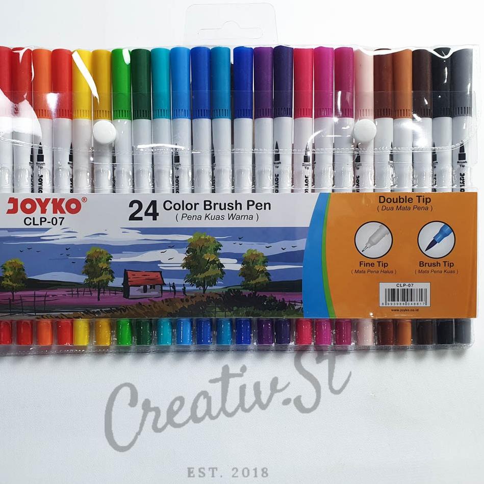 

Super Stok Joyko Brush Pen 24 Warna Brush + Pen CLP-07 SET