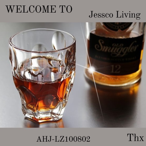 AHJ-LZ100802 GELAS KACA IMPORT 290ml CANTIK 1 SET ISI 3 GELAS MINUM