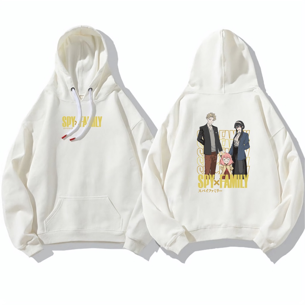 PROMO COD SWEATER HOODIE WANITA PRIA UNISEX PASANGAN COUPLE KAPEL / SPY X FAMILY OVERSIZE SWEATER HOODIE