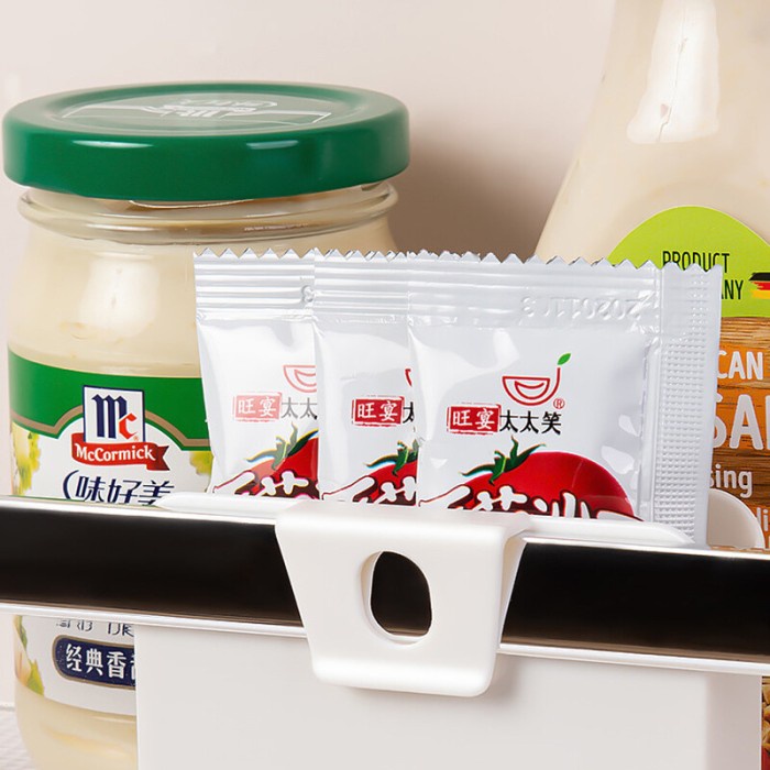 

Houseeker Kotak Penyimpanan Bumbu Kulkas, Dudukan Rak Penyimpan