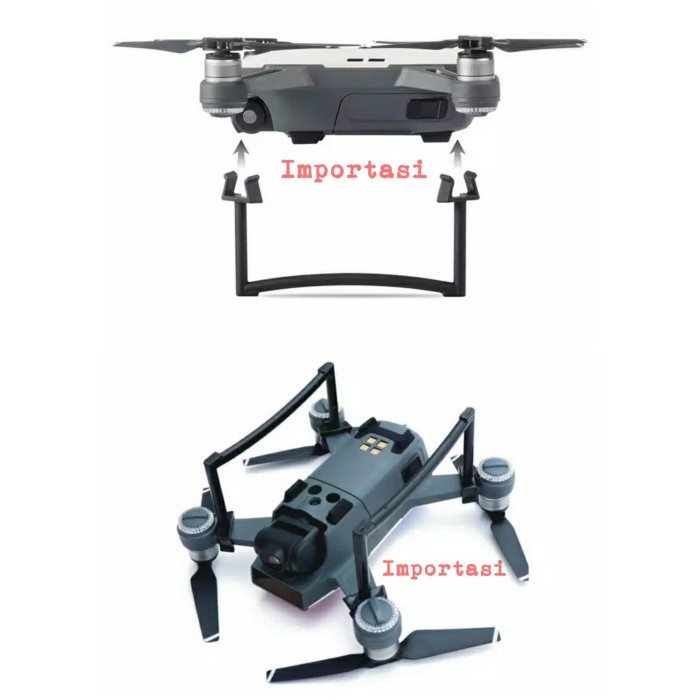 Landing Gear DJI SPARK Hightened Leg Extension Skid Kaki Peninggi Drone