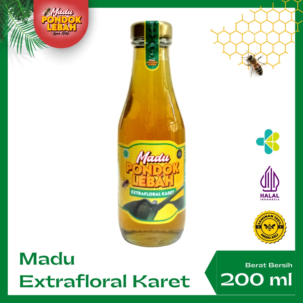 

Pondok Lebah - Madu Asli Karet Premium 200ml