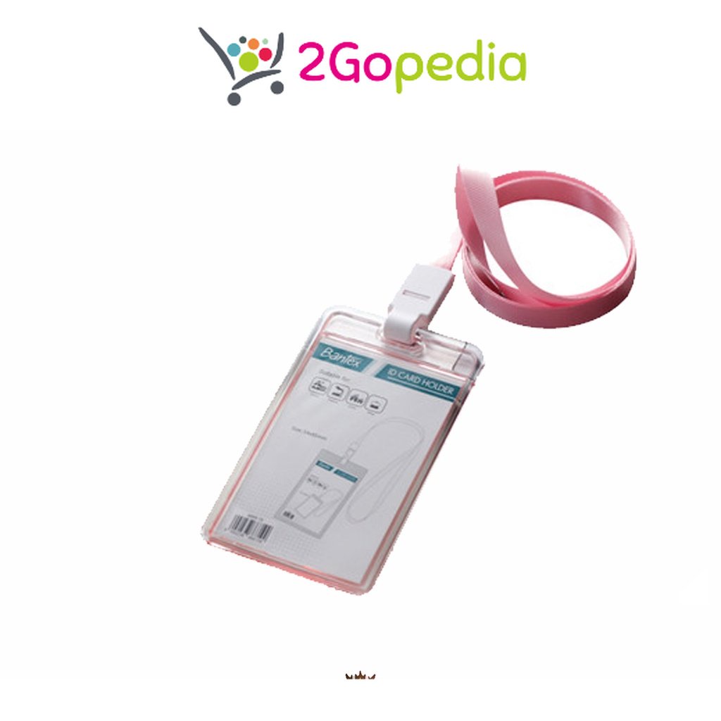 

Bantex - Transparent ID Card Holder Lanyard Portrait #8868 Grosir Murah Atk