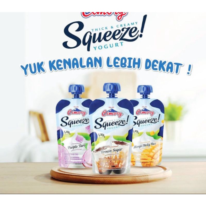 CIMORY Squeeze Yogurt Thick and Creamy - Pilih Varian Rasa