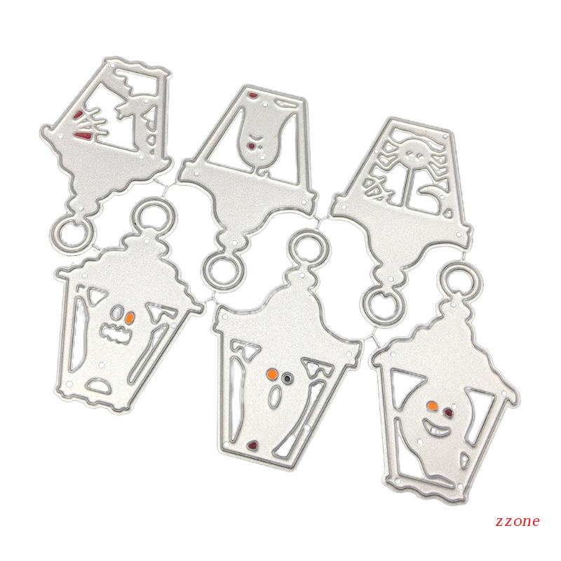 Cetakan Stensil Cutting Dies Motif Kue Halloween Bahan Metal Untuk Scrapbook / Craft DIY