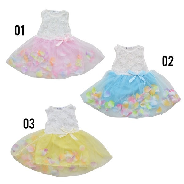 BARU LID7016 - Dress Tutu Anak Kids Girls Sleeveless Princess Party Lace Bow-Your Affordable Quality!