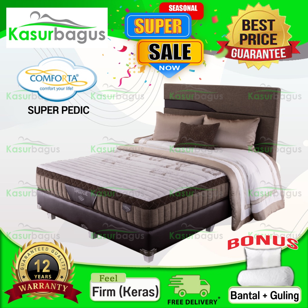 Jual Comforta Kasur Springbed Super Pedic - Full Set 90x200 | Shopee ...