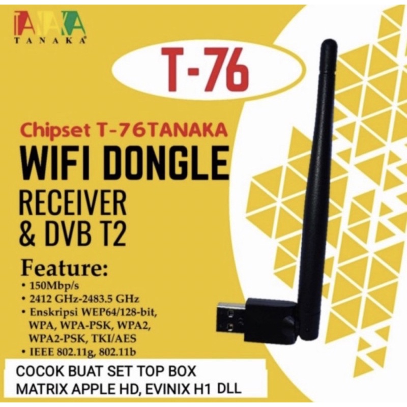 DONGLE STB BOX WIFI TANAKA T76