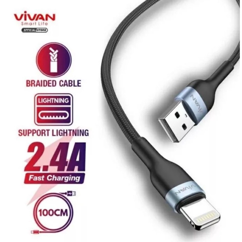 kabel data Vivan Fast carging VXL100 ligtning