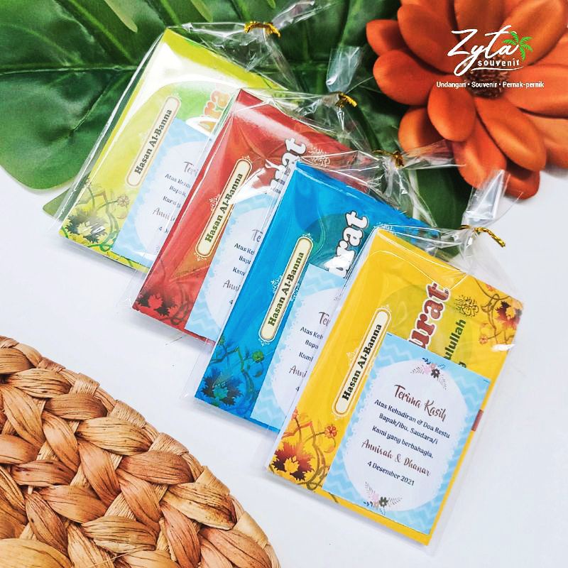 Al matsurat / matsurat al banna kemas plastik+kartu ucapan | Zyta Souvenir