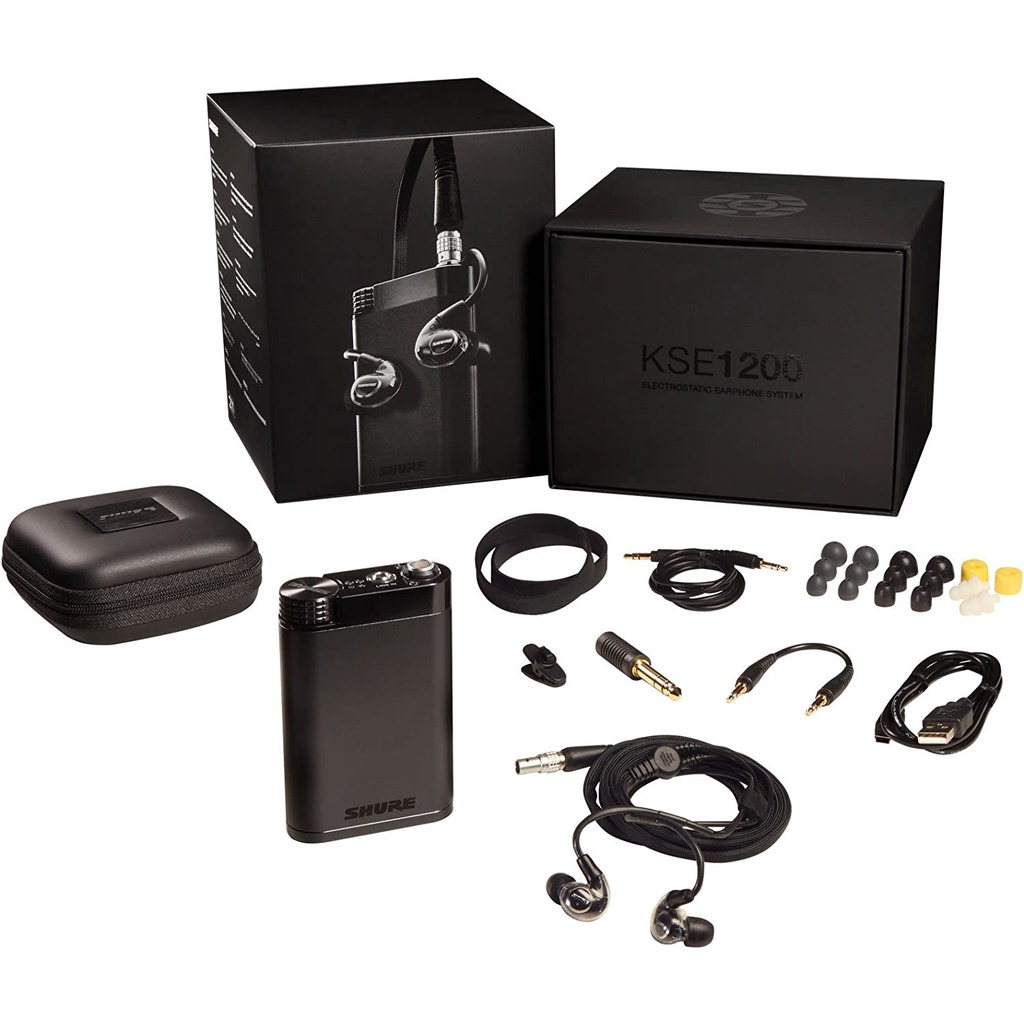 Shure KSE1200 KSE 1200 SYS Electrostatic Earphone and AMP System