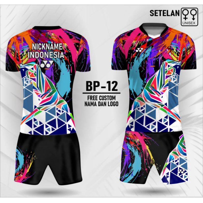 Setelan Jersey Badminton Yonex Kaos Bulu Tangkis Jersey Olahraga