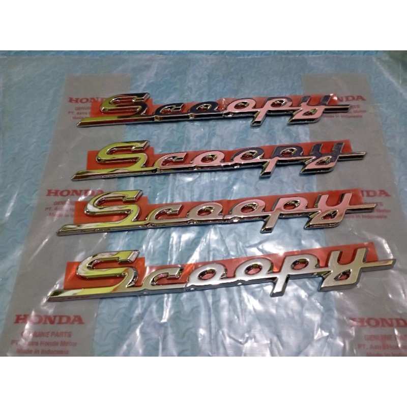 EMBLEM LOGO HONDA SCOOPY F1 2014-2016 ORI