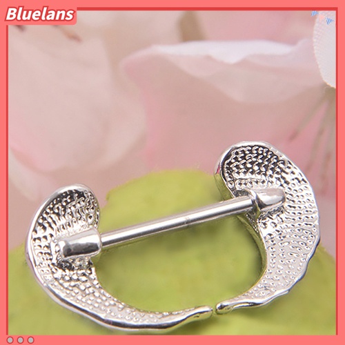 1pc Cincin Tindik Bentuk Sayap Bahan Stainless Steel Untuk Wanita