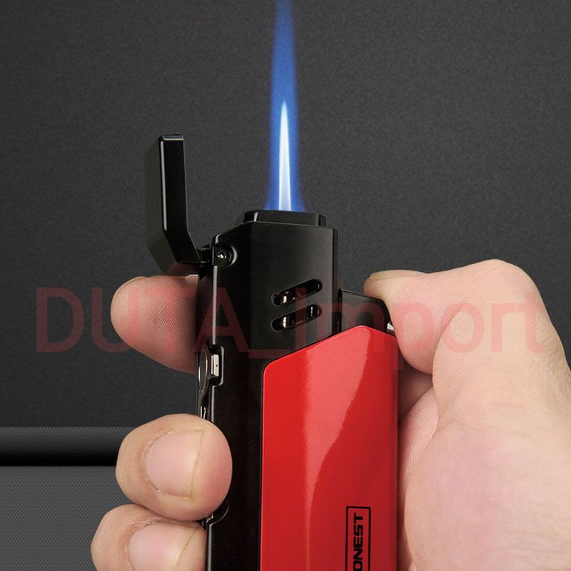 Korek Api Honest 1/single Jet Flame Lighter Punch Hole Gas Isi ulang BCZ761-1