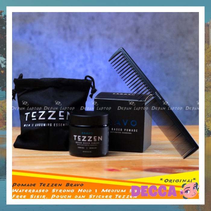 [BESTPROMO] ORIGINAL POMADE TEZZEN BRAVO WATERBASED SUDAH BPOM RAMBUT KLIMIS WANGI