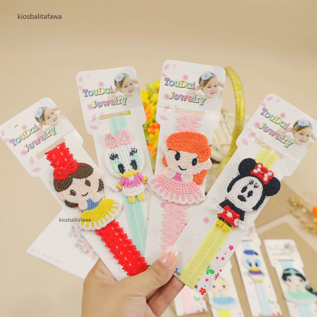 Bandana Cherysbelle Bayi Perempuan / Bando Baby New Born kualitas Import Murah Aksesoris Rambut Korean style Mainan BabyCinnamon