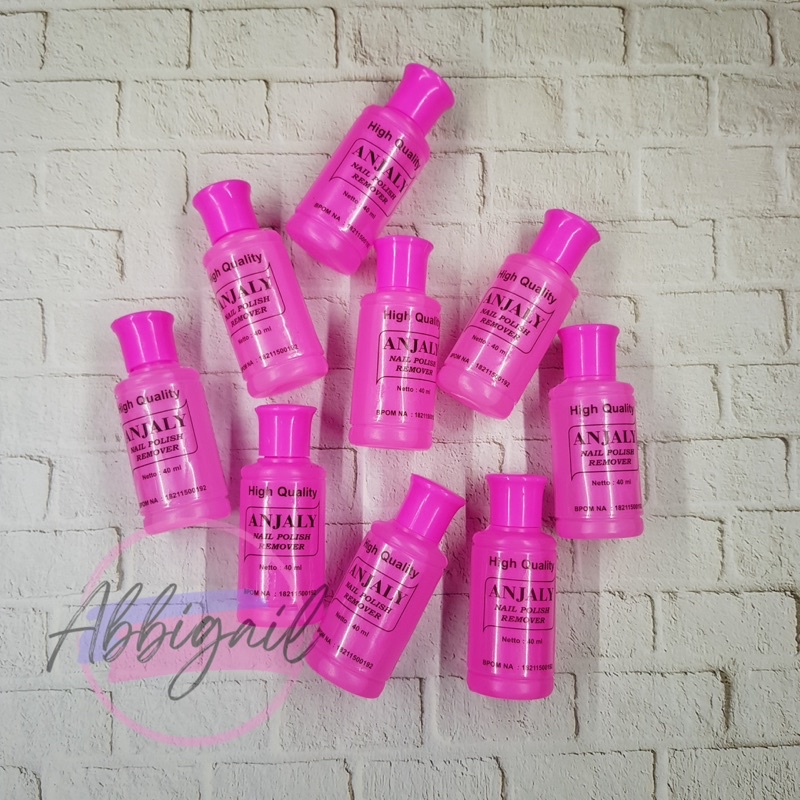 𝘈𝘉𝘎✰ Pembersih Kutek Anjaly 40ML / Nail Polish Anjaly Remover / Penghapus Cat Kuku / Pembersih Kutek 1238