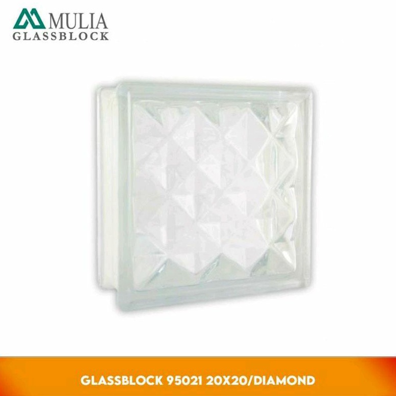 Jual Mulia Glass Block 20X20 Diamond Balok Kaca Shopee Indonesia