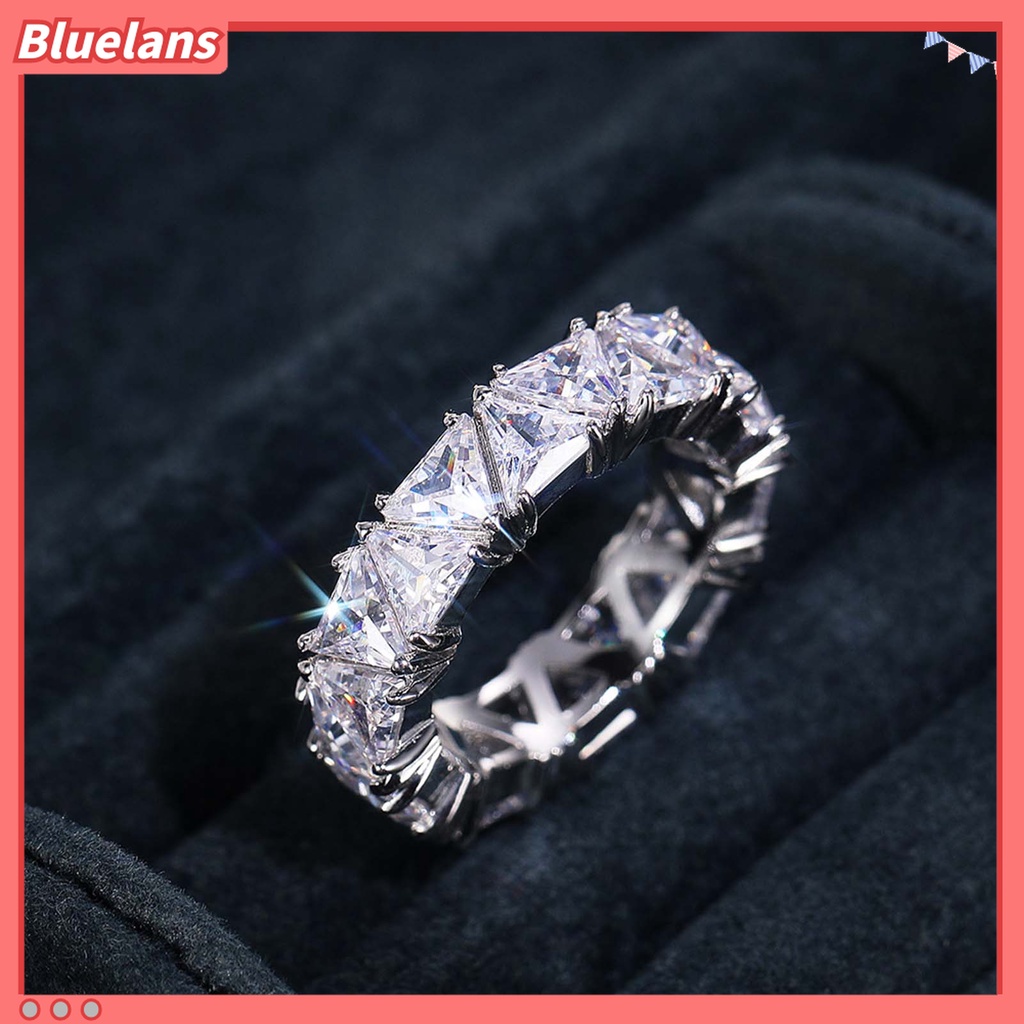 Cincin Wanita Bahan Tembaga Gaya Elegan Untuk Pertunangan