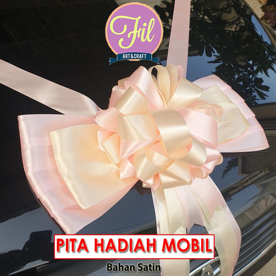 

Pita Hadiah Mobil / Simbolis / Jumbo / Pita Mobil Showroom Pink Muda