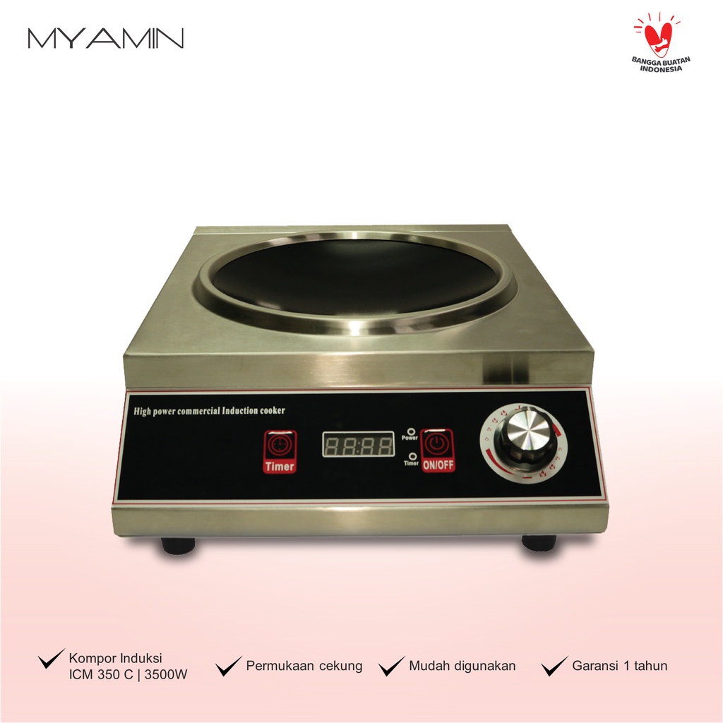 MYAMIN Kompor Induksi/kompor listrik/portable/cooktop/Cooker Flat/Cekung 3500 Watt