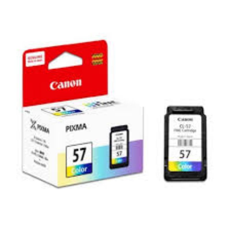 Tinta cartridge canon 47 black dan 57 colour satu set