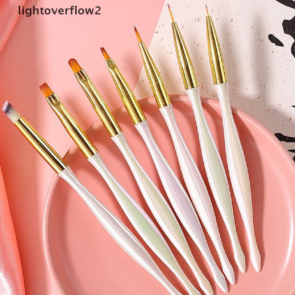 (lightoverflow2) 1pc Pen Gambar Garis 3D Untuk Nail Art / Manicure