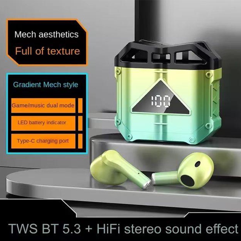Headset Bluetooth TWS Bluetooth JX30 Gaming Headset Earbud Nirkabel True Stereo