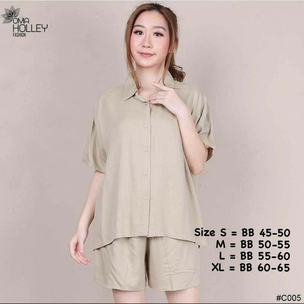 (COD) OH Fashion Piyama Lucy Set Wanita #C005-02