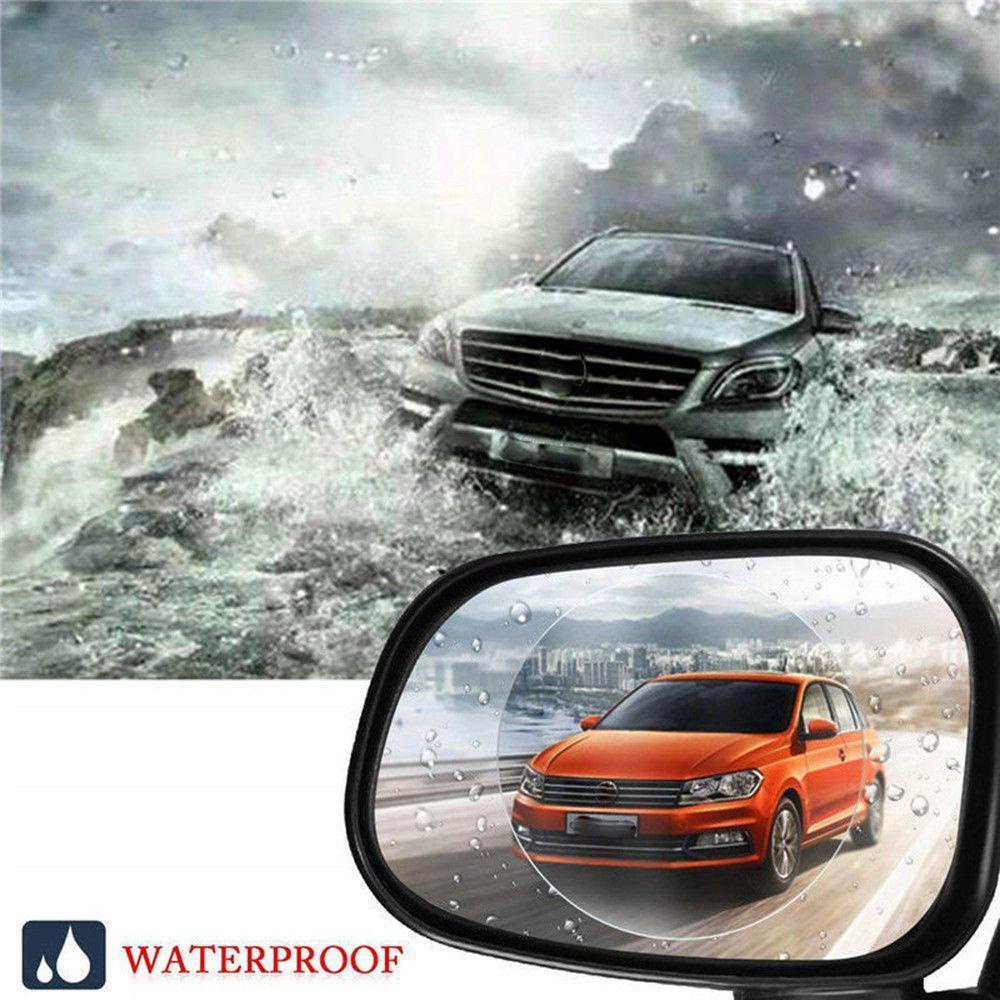 Rebuy Anti Rain Film 2PCS 100*100mm Aksesoris Mobil Nano Coating Anti Air Anti-Kabut Rainproof Mist Film