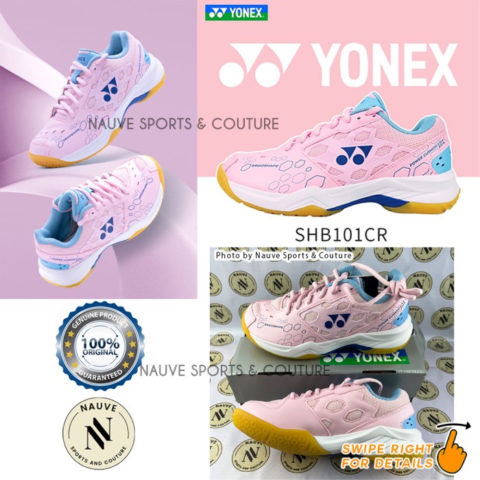 Sepatu Badminton Yonex SHB101CR Pink Women Power Cushion Original