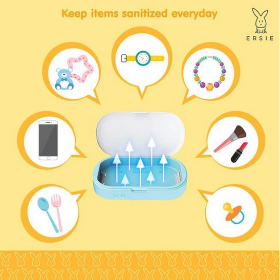 Ersie Round Multifunction Sterilizer - Sterilizer Travel Botol Phone Dan Peralatan Makan Mainan Anak Bayi