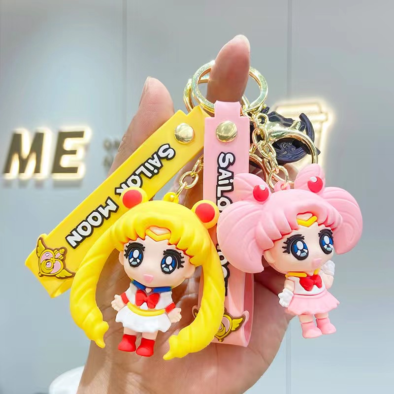 (WPJ-SAILORMOON) GANTUNGAN KUNCI SAILORMOON / PAJANGAN SAILORMOON / FIGURE SAILORMOON / DEKORASI ANIME / MINI FIGURE / PAJANGAN MOBIL