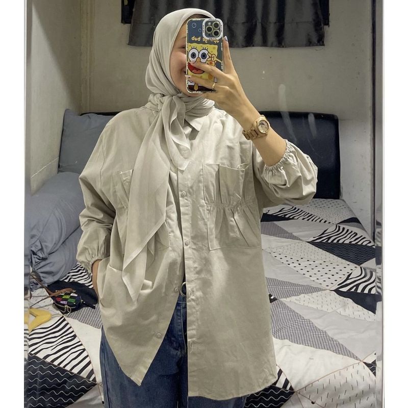Cantika Blouse / Cantika Top / Kemeja Katun / Pocket