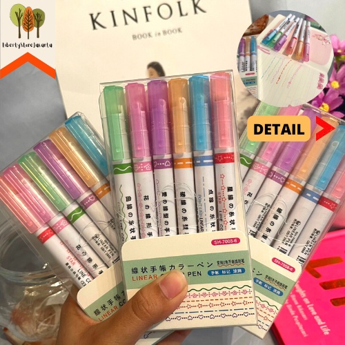 

Pulpen Set Linear Color Pen SH-7008 1 Set 6 Pcs Pen Warna Warni Bentuk Bintang Bunga Hati Garis Unik Lucu Import Funny Fancy Stuff Best Gift Stationery For School Alat Tulis Kantor Sekolah Ready Grosir Kado Ulang Tahun READY COD