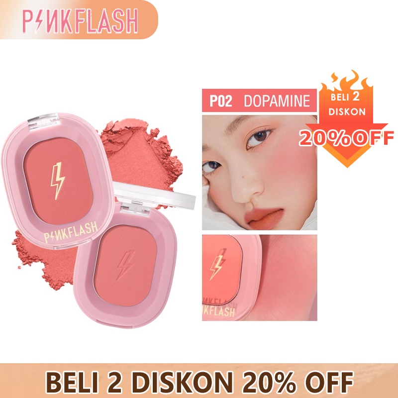 PINKFLASH Blush Soft Powder Kosmetik Blusher Cheek Makeup#OhMyHoney