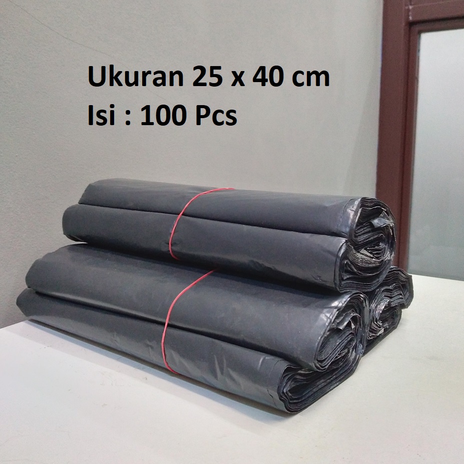 

Plastik Polymailer Ukuran 25 x 40 cm Plastik Packing Hitam
