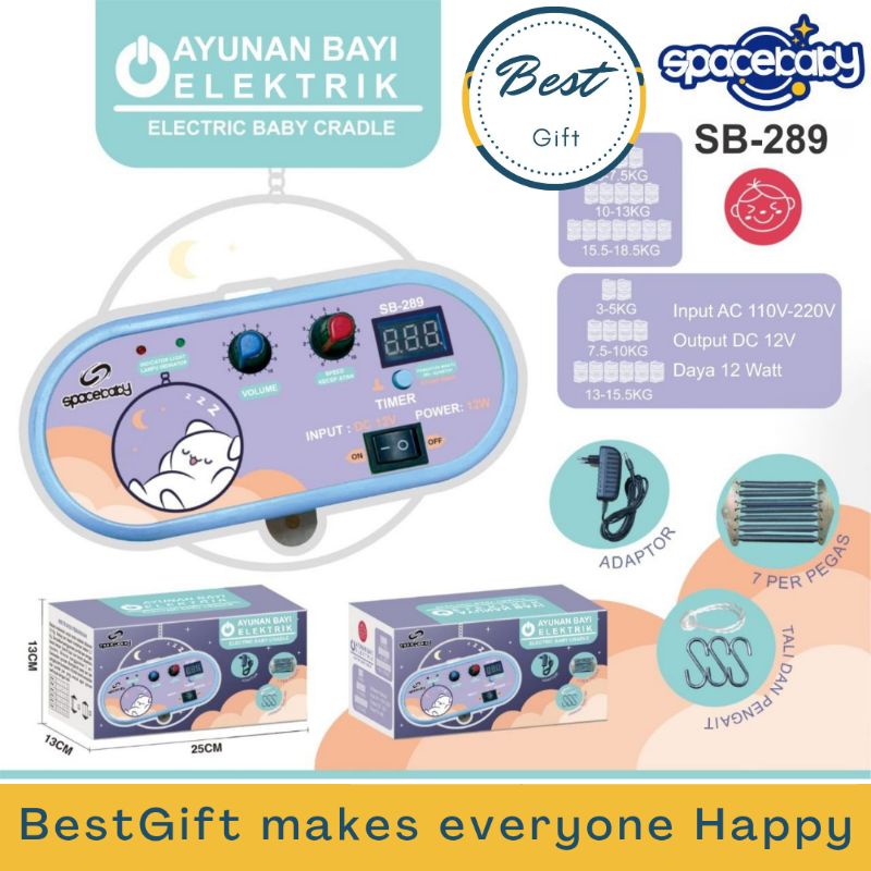 SPACEBABY SB-289 AYUNAN ELEKTRIK BAYI