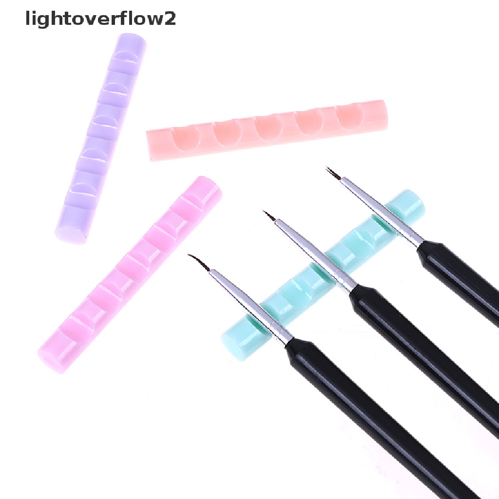 (lightoverflow2) Rak stand holder brush nail art / manicure Bahan Akrilik