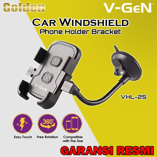 VGEN V-GeN VHL-25 Car Phone Holder HP Mobil Sunction Kaca Mobil