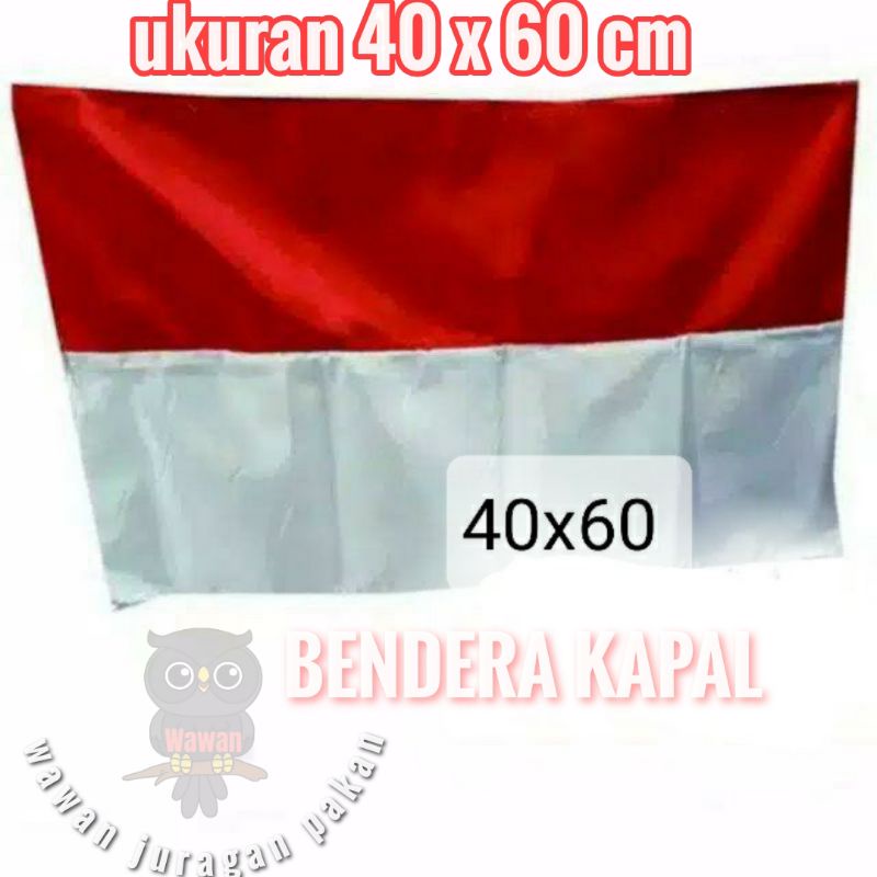 BENDERA MERAH PUTIH BENDERA KAPAL UKURAN 40X60CM