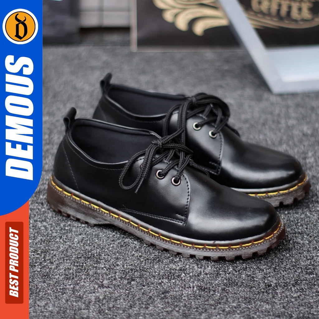 DEMOUS Hayley - Sepatu Docmart Loafers Low Boots Wanita